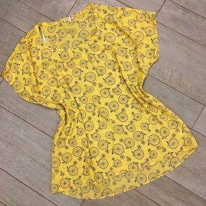 Cute bicycle printed top